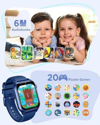 RUXINGX Kids Smart Watch No APP, 1.52" Smart Watch Fitness Trackers (Blue) in Kuwait