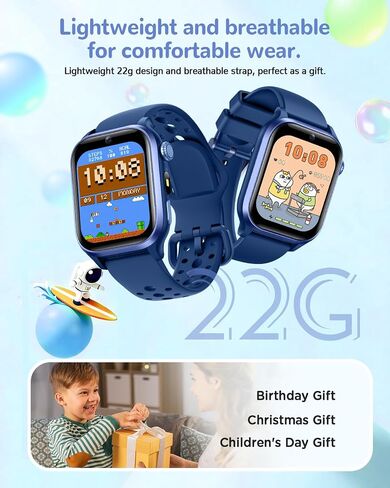 RUXINGX Kids Smart Watch No APP, 1.52" Smart Watch Fitness Trackers (Blue) in Kuwait