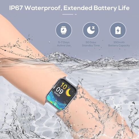 Smart Watch for Men, 120 Sports Modes Smartwatch with 1.83" HD, Alexa Built-in, Heart Rate/Sleep Monitor, IP67 Waterproof, Bluetooth Call & Music Control Fitness Watch for iPhone/Android (Gray) in Saudi Arabia
