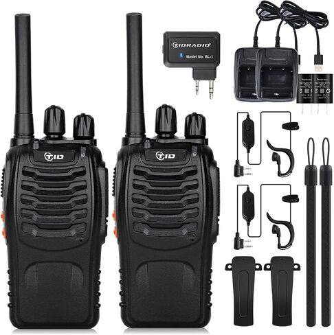 TIDRADIO 5.5-Mile Long Range Walkie Talkies with Upgrade Acoustic Earpiece in Saudi Arabia