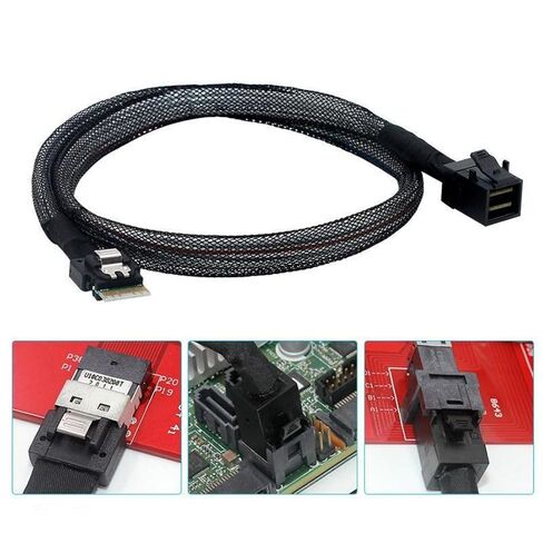 chenyang Mini SAS SFF-8654 38Pin Host to SFF-8643 Target Data Server Disk Raid Cable 50cm in Saudi Arabia