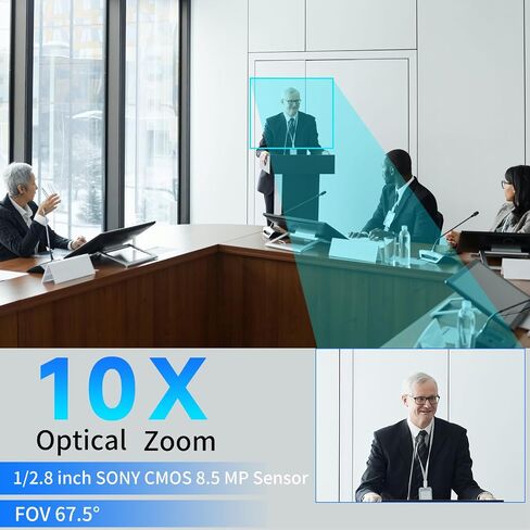 PTZ Camera 4K UHD with 10X Optical Zoom,Video Conference Room Camera,Live Streaming for Church Worship,USB HDMI IP POE Work with Vmix,Zoom,OBS,YouTube,Facebook Livestream in Saudi Arabia