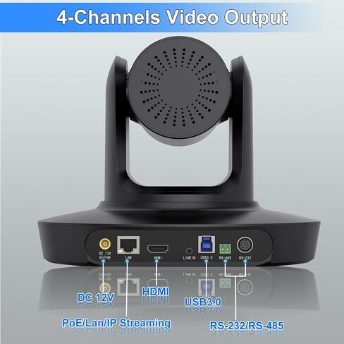 PTZ Camera 4K UHD with 10X Optical Zoom,Video Conference Room Camera,Live Streaming for Church Worship,USB HDMI IP POE Work with Vmix,Zoom,OBS,YouTube,Facebook Livestream in Saudi Arabia