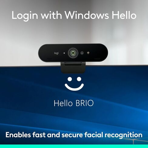 Logitech Brio 4K Webcam, Video Calling,Noise-Cancelling mic,HD Auto Light Correction,Wide Field of View,Windows Hello Works with Microsoft Teams,Google Meet, PC/Mac/Laptop/MacBook/Tablet,Pack of 4 in Saudi Arabia