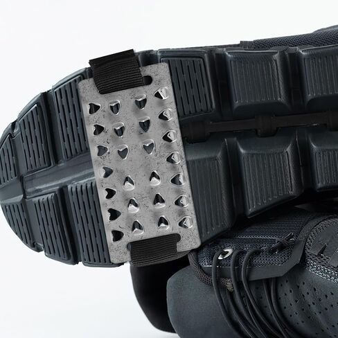 minkissy 2pcs Outdoor Mountaineering Ice Crampons with 26 Steel Spikes Non-Slip Shoe Covers Anti-Skid Gripper Spikes for Hiking and Snow Walking in Saudi Arabia