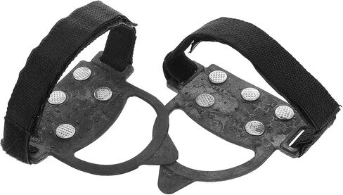 Outdoor 5-Spike Ice Grippers for Shoes and Boots, Non-Slip Traction Cleats Crampons, Sturdy Mountaineering Snow Cleats for Hiking and Ice Walking in Saudi Arabia
