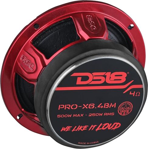 DS18 PRO-X6.4BM مكبر صوت متوسط ​​المدى مقاس 6.5 بوصة مع رصاصة 250 وات RMS 4 أوم (متجدد) in Kuwait