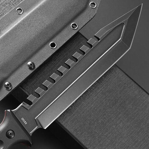 Eafengrow EF170 Cool Fixed Blade Knife DC53 Steel Black Stone Washed Blade G10 Handle Full Tang Heavy Duty Fix Knifes for Camping Hunting Bushcraft in Saudi Arabia