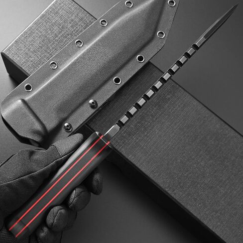 Eafengrow EF170 Cool Fixed Blade Knife DC53 Steel Black Stone Washed Blade G10 Handle Full Tang Heavy Duty Fix Knifes for Camping Hunting Bushcraft in Saudi Arabia