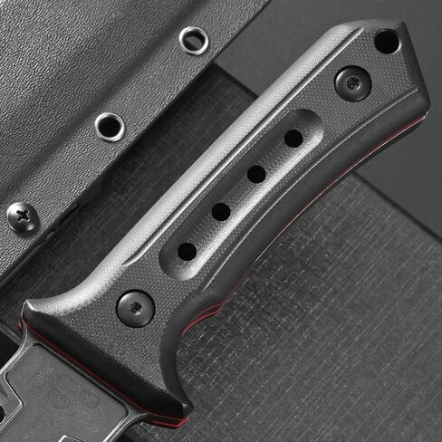 Eafengrow EF170 Cool Fixed Blade Knife DC53 Steel Black Stone Washed Blade G10 Handle Full Tang Heavy Duty Fix Knifes for Camping Hunting Bushcraft in Saudi Arabia