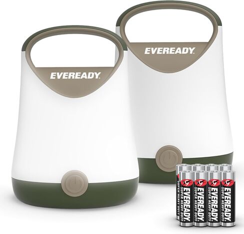 Eveready LED Camping Lantern X-250, Bright Tent Lights, Rugged Water Resistant LED Lanterns, 100 Hour Run-time, Red and Black in Kuwait