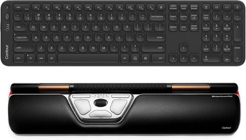 Contour RollerMouse Red Wireless and Balance Full-Size Keyboard Bundle in Saudi Arabia