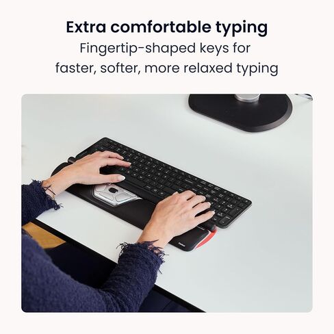 Contour RollerMouse Red Wireless and Balance Full-Size Keyboard Bundle in Saudi Arabia