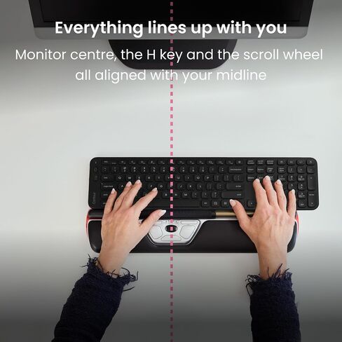 Contour RollerMouse Red Wireless and Balance Full-Size Keyboard Bundle in Saudi Arabia