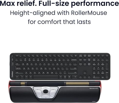 Contour RollerMouse Red Wireless and Balance Full-Size Keyboard Bundle in Saudi Arabia