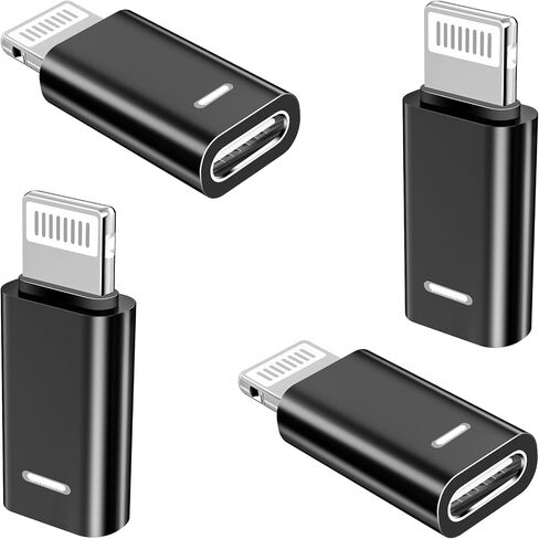 [Apple MFi Certified] Lightning to USB-C Adapter, Stuffcool 4Pack Lightning Female to Type-C Male Digital Connector PD 35W Type-C Fast Charging for iPhone 17/17 Air/17 Pro/17 Pro Max/16/16 Pro/15/iPad in Saudi Arabia