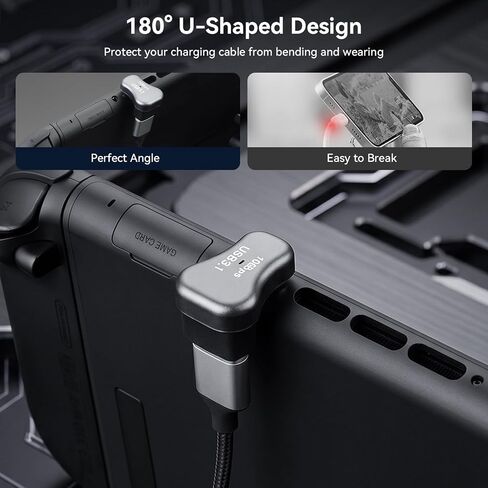 aceyoon U Shape USB C Adapter 3Pack 180 Degree Angled 10Gbps Data Transfer USB 3.0 Male to 3.1 Type C Female Coupler 36W Charging USB Connector 4K@60HZ Video for Laptop/Phone in Saudi Arabia