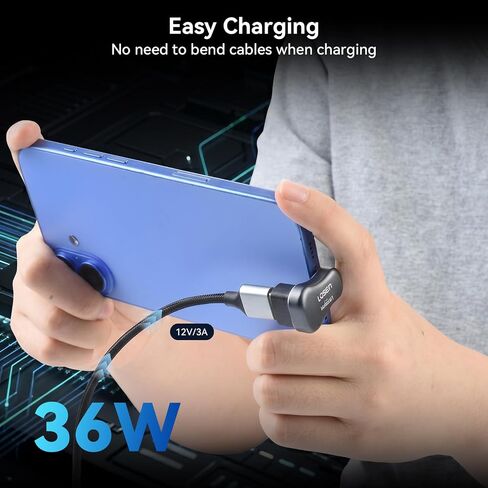 aceyoon U Shape USB C Adapter 3Pack 180 Degree Angled 10Gbps Data Transfer USB 3.0 Male to 3.1 Type C Female Coupler 36W Charging USB Connector 4K@60HZ Video for Laptop/Phone in Saudi Arabia