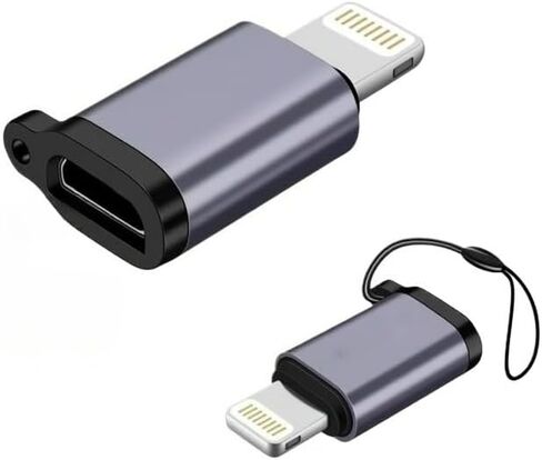 Lightning to USB C Adapter 4 Pack, Fast Charging & Data Sync for iPhone 15/16/17 Pro/Pro Max, Charger Adapter Accessory (Not for Audio/OTG) (IL) in Saudi Arabia