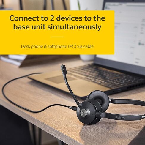 Jabra Engage 65 SE (Second Edition) Wireless Headset, Dual-Ear – Telephone Headset, Advanced Noise-Cancelling Microphone(Renewed) in Saudi Arabia