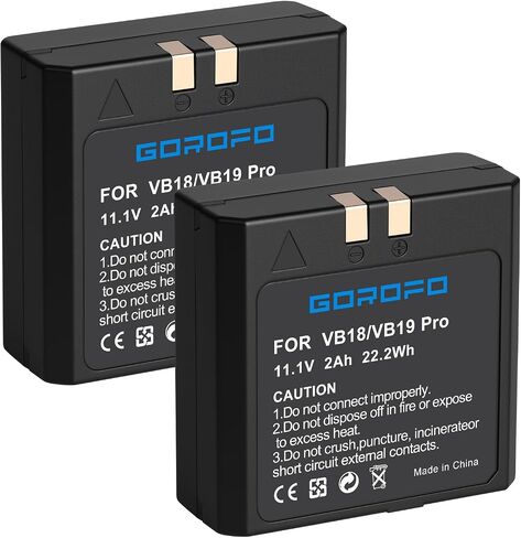 2-Pack Godox VB18 Rechargeable Li-ion Battery Withe Type-C Cable in Saudi Arabia