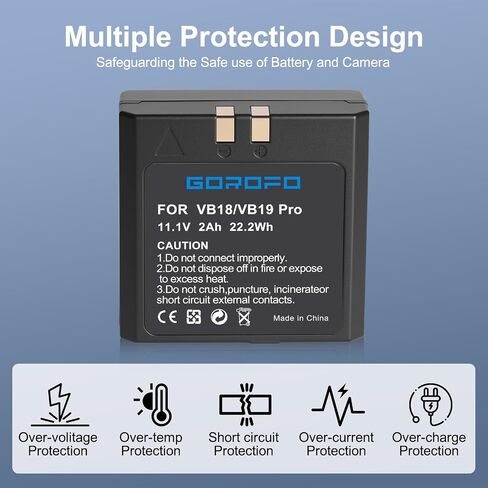 2-Pack Godox VB18 Rechargeable Li-ion Battery Withe Type-C Cable in Saudi Arabia