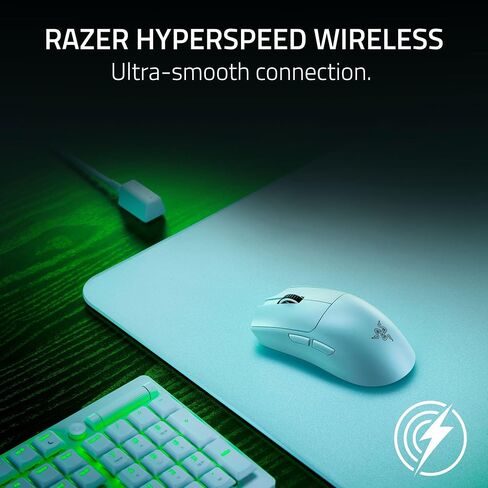 Razer Viper V3 Pro Wireless Esports Gaming Mouse: Symmetrical - 55g Lightweight - 8K Polling - 35K DPI Optical Sensor - Gen3 Optical Switches - 8 Programmable Controls - 95 Hr Battery - White in Saudi Arabia