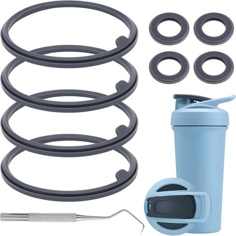 Shaker Bottle Gasket Replacement for BlenderBottle Strada Shaker Cup Stainless Steel Water Bottle，Wire Whisk Bottle Gasket，Compatible with Blender Bottle Strada Protein Shaker Bottle Flip lid in Kuwait