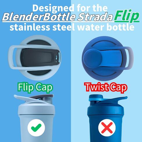 Shaker Bottle Gasket Replacement for BlenderBottle Strada Shaker Cup Stainless Steel Water Bottle，Wire Whisk Bottle Gasket，Compatible with Blender Bottle Strada Protein Shaker Bottle Flip lid in Kuwait