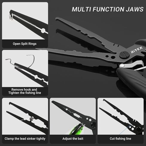 BiteX Fish Lip Gripper with 40lb Scale, 360° Rotating Fish Holder in Saudi Arabia