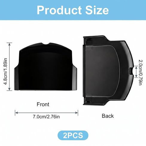 2 Pack Replacement Battery Back Cover Case for PSP 2000 2001 Console in Kuwait