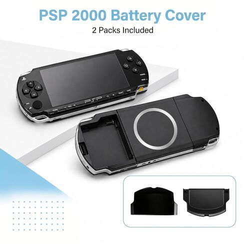 2 Pack Replacement Battery Back Cover Case for PSP 2000 2001 Console in Kuwait