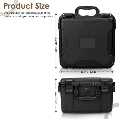 Ammo Storage Case for storing 2 pistol & 6 Magazines & 423 Rounds 9mm Ammo - Lockable Storage Protection Box With 3 Trays Compatible With 9x19mm Parabellum, 9mm Luger, 380ACP & More in Kuwait
