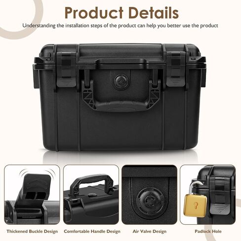 Ammo Storage Case for storing 2 pistol & 6 Magazines & 423 Rounds 9mm Ammo - Lockable Storage Protection Box With 3 Trays Compatible With 9x19mm Parabellum, 9mm Luger, 380ACP & More in Kuwait
