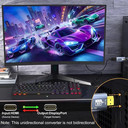 Active HDMI to DisplayPort Adapter 4K 60Hz HD to DP Converter in Kuwait
