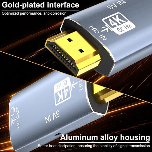 Active HDMI to DisplayPort Adapter 4K 60Hz HD to DP Converter in Kuwait