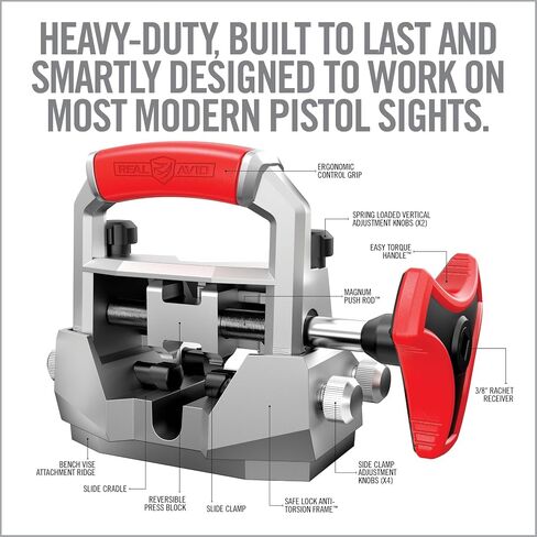 Real Avid Master Handgun Sight Pusher, Grey/red in Saudi Arabia
