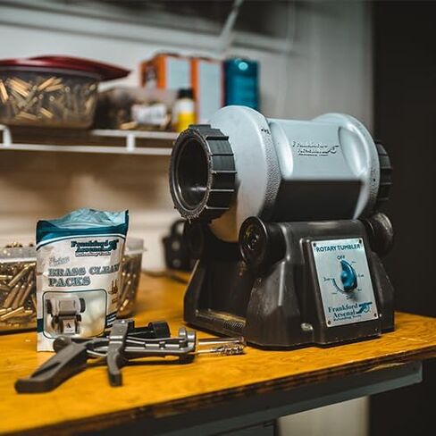 Frankford Arsenal Rotary Tumbler and Accessories with Media Separator, Cleaning Essentials, for Brass Cleaning, Reloading, and Gunsmithing in Kuwait