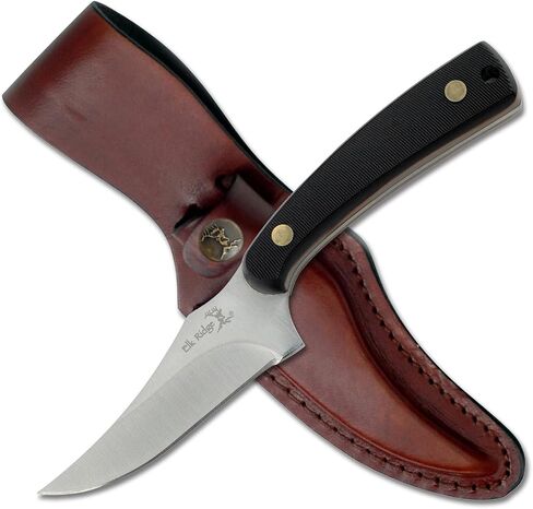 Elk Ridge - Outdoors Fixed Blade Knife - 7-in Overall, 3-in Mirror Polished Stainless Steel Blade, Nylon Sheath - Hunting, Camping, Survival in Kuwait
