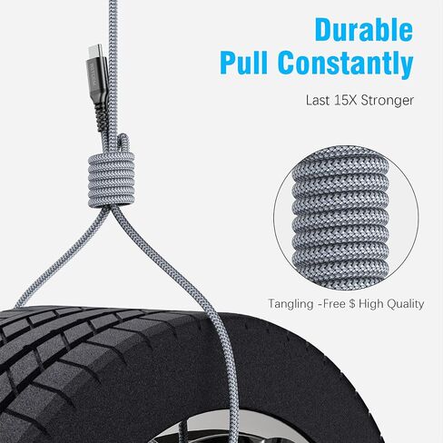 2Pack for Samsung USB C Cable 10FT,3A Fast Charging Nylon Braided Wire in Kuwait