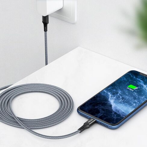 2Pack for Samsung USB C Cable 10FT,3A Fast Charging Nylon Braided Wire in Kuwait