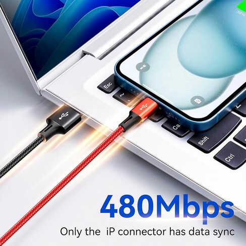 Multi Charging Cable,4 in 1 Braided Multiple Charger Cord, 2Pack 6Ft in Kuwait