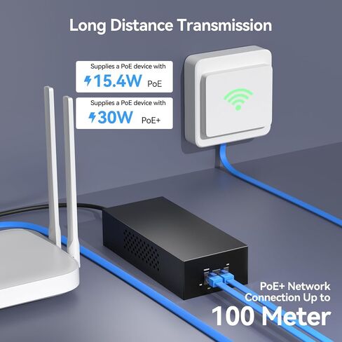 محول طاقة إيثرنت PoE 2.5G PoE++، بقوة 90 وات in Kuwait