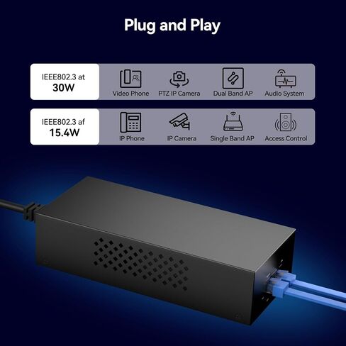 محول طاقة إيثرنت PoE 2.5G PoE++، بقوة 90 وات in Kuwait