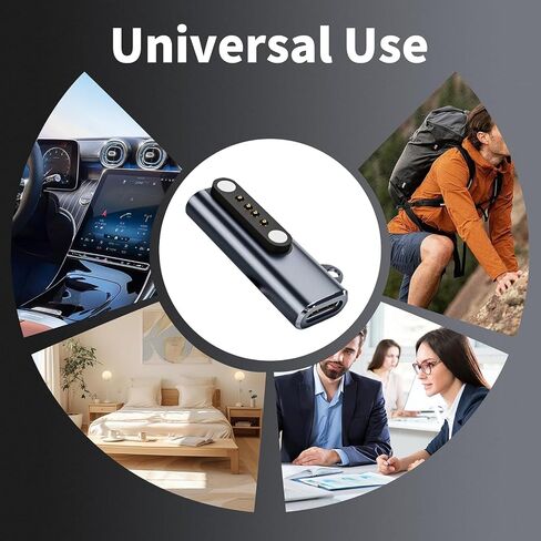 Aliwisdom [2-Pack] Portable Charger Adapter Magnetic Compatible with PLAUD Note Pro & Note AI Voice Recorder, USB Type-C to Plaid Charger Adapter Replacement Charging Docks with Anti-Loss Lanyard in Kuwait