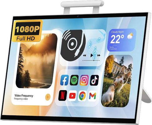 GKG 27" Portable TV with Touch Screen Android Smart Display, 1080P in Kuwait