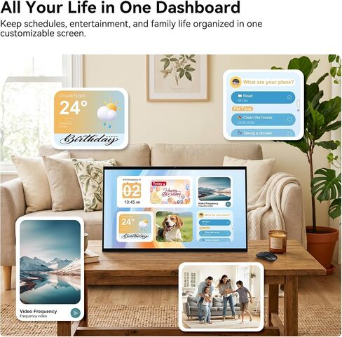 GKG 27" Portable TV with Touch Screen Android Smart Display, 1080P in Kuwait