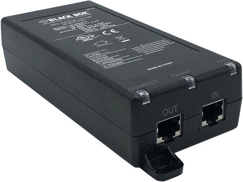 Genuine Black Box LPJ000A-F Ethernet Injector 802.3af PoE 10/100 48V 0.32A AC/DC Adapter Power Supply Cord in Saudi Arabia