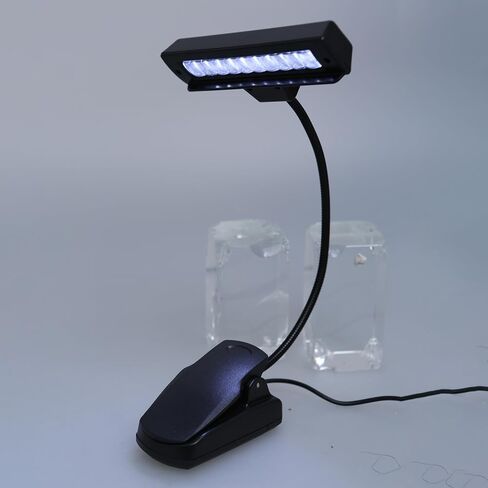 2 Power 10 LED Clip Lamp with Cold Light for Reading, Book Lights, Indoor and Outdoor Use Outdoor Activity Lighting in Kuwait