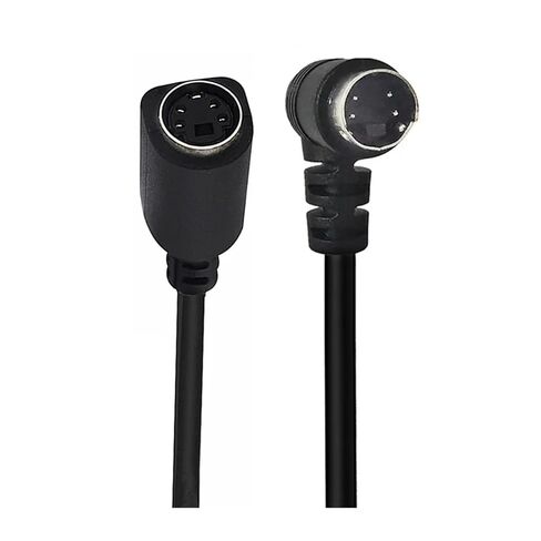 موصى به للغاية - سلك DIN صغير 4Pin ذكر إلى أنثى 90 درجة منحنى S-Video 4-Pin SVHS للكاميرا، DVR، PVR، مشغل DVD in Kuwait